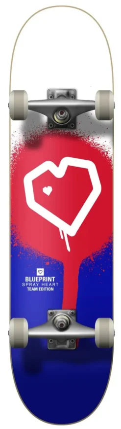 Spray Heart V2 Skateboard Completo 11 Spray Heart V2 Skateboard Completo -Sport Invernali blueprint spray heart v2 complete skateboard if