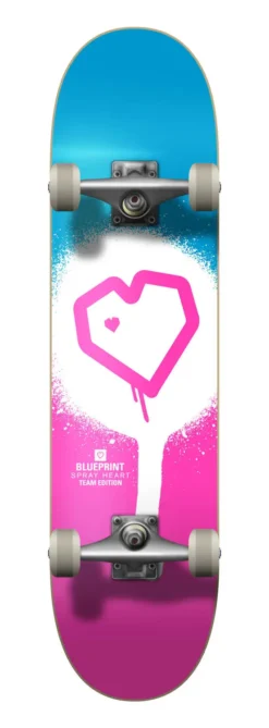 Spray Heart V2 Skateboard Completo 9 Spray Heart V2 Skateboard Completo -Sport Invernali blueprint spray heart v2 complete skateboard lr