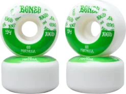 Bones 100's V4 Wide Ruote Skateboard Pacco Da 4 -Sport Invernali bones 100 s v4 wide skateboard wheels 4 pack fu