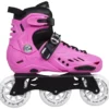 K Skate Pink Tri 90mm Bambini Pattini Freeskate -Sport Invernali kaltik k skate pink tri 90mm kids freeskates 9w