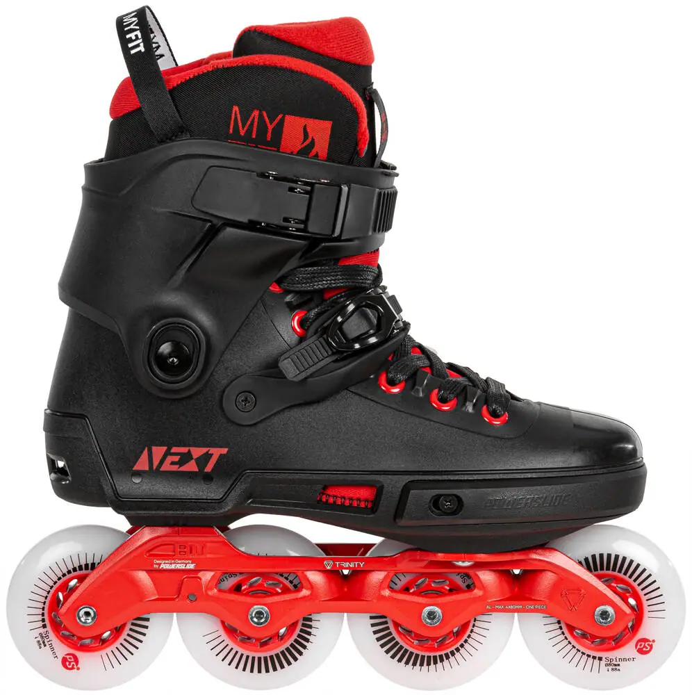 POWERSLIDE Next Nero Rosso 80 Freeskates 6 POWERSLIDE Next Nero Rosso 80 Freeskates - immagine 4