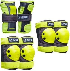 SFR Youth Rampa Skate Pads 3-Confezione -Sport Invernali sfr youth ramp skate pads 3 pack l