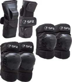 SFR Youth Rampa Skate Pads 3-Confezione -Sport Invernali sfr youth ramp skate pads 3 pack mb 2
